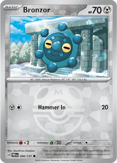 Bronzor Master Ball Holo 66